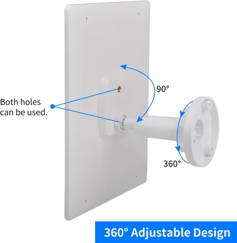 Miniatura 7 de Panel solar de 6 W 5 V para cámara Wyze al aire libre v1/v2 y batería Cam Pro, puerto micro USB o USB tipo C IP65 impermeable, montaje ajustable