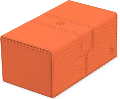Miniatura 12 de Ultimate Guard Twin Flip'n'Tray 200+, estuche para mazo para 200 tarjetas TCG de doble manga + bandeja de dados, color rojo, cierre magnético