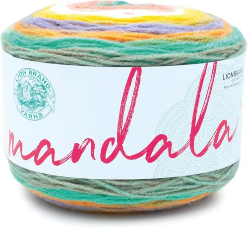 Miniatura 13 de Lion Brand Yarn Mandala - Hilo multicolor para ganchillo,tejido y manualidades, color Liger, 1770 pies, paquete de 1 unidad