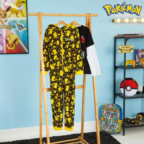 Miniatura 4 de Pokemon Pijama Pikachu de una pieza para adolescentes y niñas