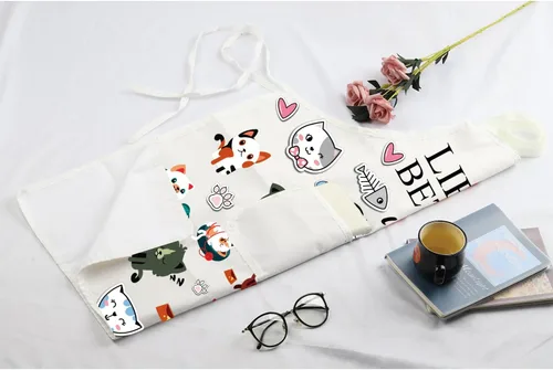 Miniatura 7 de MBMSO Delantal para gatos con bolsillos, delantal de cocina para gatos, divertido delantal de cocina para gatos, regalo para amantes de los gatos