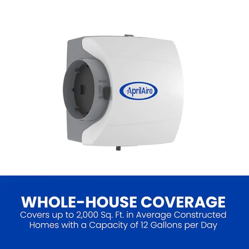 Miniatura 2 de AprilAire 500M Humidificador para toda la casa, humidificador manual y compacto para conectar al sistema de ventilación, humidificador de gran