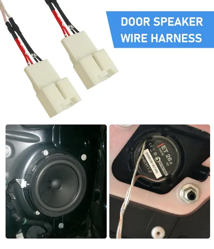Miniatura 7 de Reemplazo del arnés de cableado del altavoz de la puerta del automóvil para Ford F150 Escape Focus Mustang Mazda 2 3 6 CX5 Lincon adaptador de cable