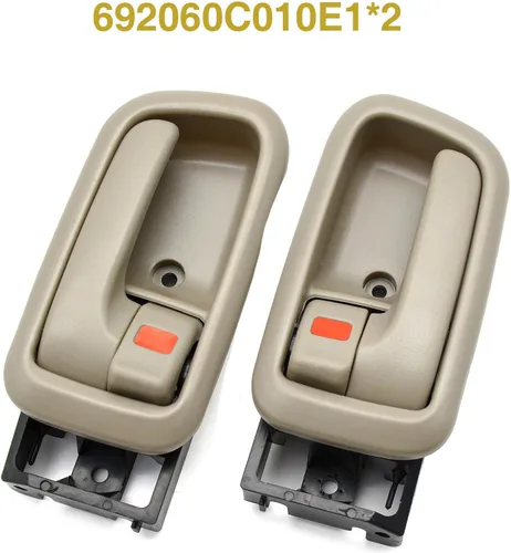 Miniatura 3 de 2 manijas de puerta interiores con bisel para Toyota Tundra 2000-2006 lado del pasajero delantero 81257, 69206-0C010-E1, 692060C010E1