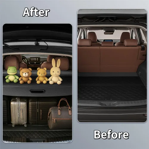 Miniatura 8 de cubierta retráctil para equipaje compatible con Toyota RAV4 2019-2025, cubierta de seguridad, protectora contra miradas indiscretas, con pantalla