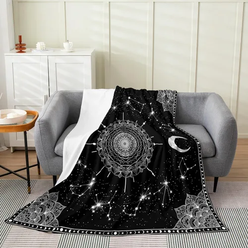 Miniatura 9 de Erosebridal Manta de murciélago de Halloween de 30 x 40 pulgadas, para todas las estaciones, con estrellas y galaxias, para niños, decoraciones