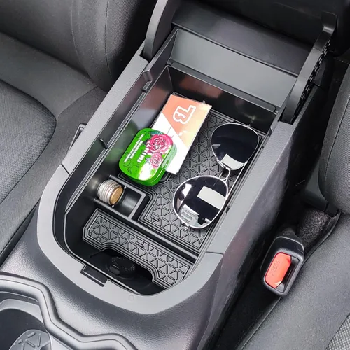 Miniatura 2 de TACORBO - Organizador de consola central compatible con Toyota RAV4 2019 2021 2020 2022 2023 2024 2025 y 2021-2024 2025 RAV4 Prime, bandeja de Negro