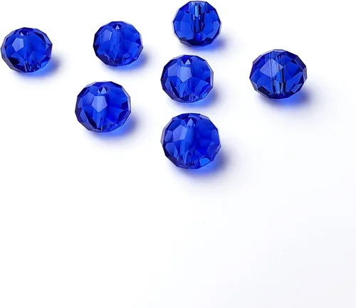 Miniatura 11 de Cuentas de vidrio Rondelle de 0.079 in para hacer joyas, cuentas espaciadoras de Briolette Crytal facetadas para pulseras, collares, aretes