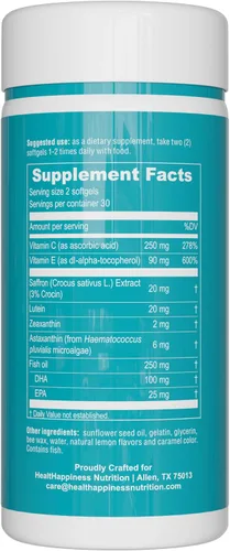 Miniatura 8 de UpNourish AREDS 2 Vitaminas oculares para personas mayores, suplemento de salud ocular de luteína para adultos, alivio de la fatiga ocular por
