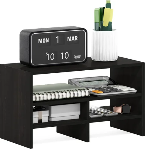 Furinno Hermite Estantería Organizadora de Escritorio Librero, Espresso
