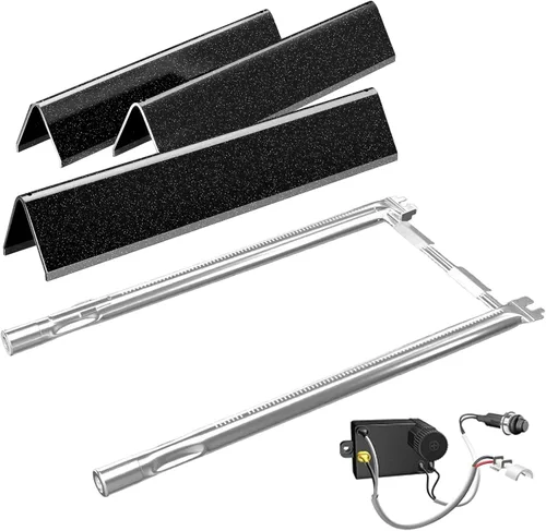 Hisencn 7635 Barras aromatizantes, 69785 Quemador de parrilla para Weber Spirit I y II 200 con control frontal, Spirit E210 E220 S210 S220, para