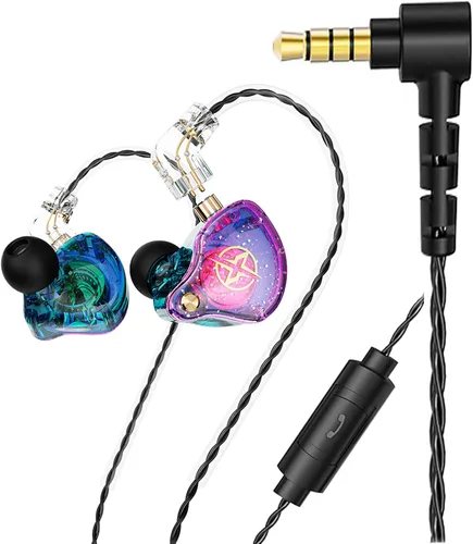 Miniatura 16 de FEDAI DX2 - Auriculares con monitor de oído, sonido superior con cable con controlador dual dinámico, auriculares profesionales con aislamiento