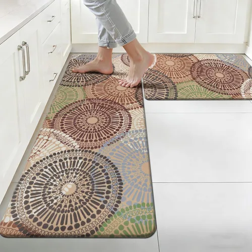 Miniatura 40 de HEBE Tapete de cocina acolchado, antifatiga, de 20 x 71 pulgadas, antideslizante, impermeable, ergonómico, cómodo para oficina, fregadero