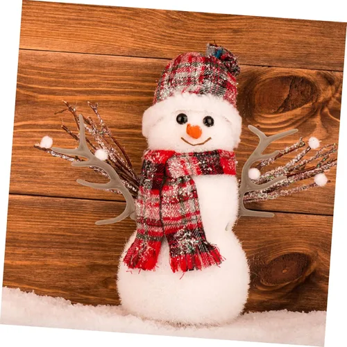 Miniatura 8 de Angoily Cuernos de reno, 24 cuernos de reno para manualidades, cuernos de ciervo de Navidad, muñeco de nieve, adorno de asta de plástico artificial