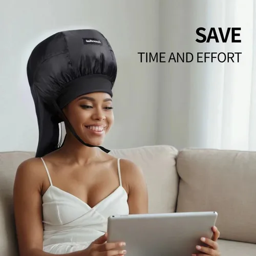 Miniatura 6 de Secador de Pelo con Gorro, Difusor de Pelo Ideal para Cabello Rizado, Tu Solución Definitiva - Gorra de Secador con Capacidad Amplia