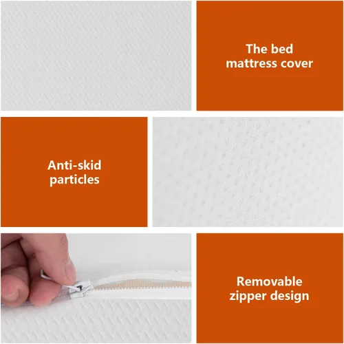 Miniatura 6 de PayLessHere Colchón Full de 12 Pulgadas Colchón de Espuma Viscoelástica con Gel de Firmeza Media Blanco con Funda de Cremallera Lavable