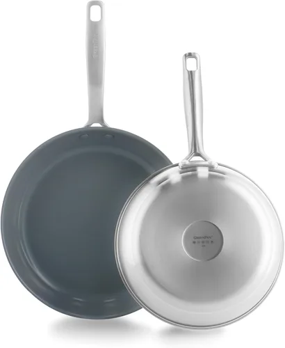 Miniatura 12 de GreenPan Treviso - Juego de utensilios de cocina de 10 piezas, revestimiento antiadherente de cerámica de acero inoxidable sin PFAS no tóxico, apto