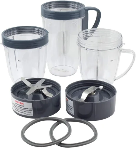 18 oz y 24 oz tazas + extractor y fresadora cuchillas + 2 Juntas Combo para Nutribullet