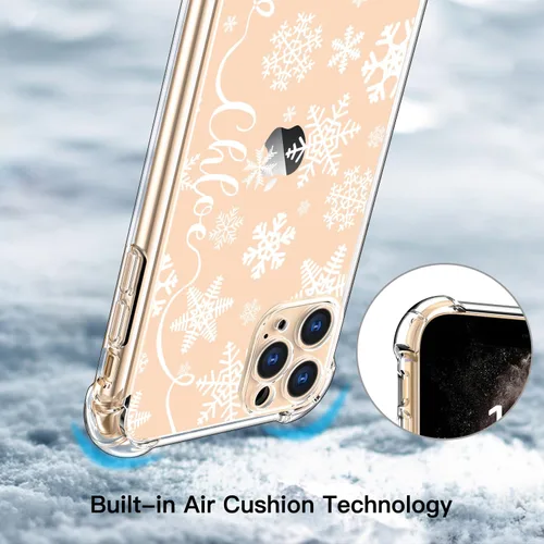 Miniatura 7 de LUXVEER Funda para iPhone 11 Pro con protector de pantalla, elegante diseño floral en TPU suave transparente, ajuste delgado, funda protectora
