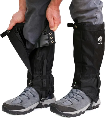 Polainas ajustables para piernas Pike Trail - Polainas ligeras e impermeables para hombres y mujeres - Esenciales para senderismo ideales para caza,
