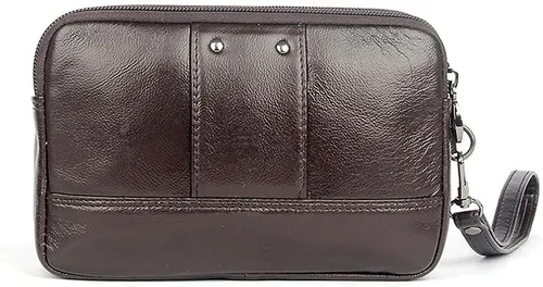 Miniatura 2 de Hebetag Cartera de cuero para hombre, organizador de muñeca