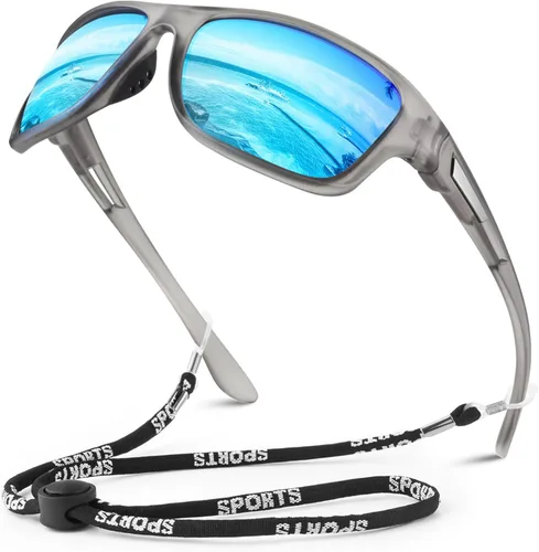 Miniatura 32 de WEAROYO - Gafas de sol polarizadas deportivas para hombres y mujeres, gafas de pesca y conducción rectangulares, protección UV400 Marco C