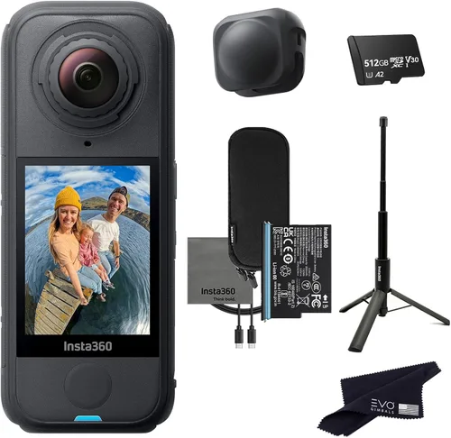 Miniatura 11 de Insta360 Trípode de aire X4 Selfie Stick Bundle Cámara de acción 8K 360 más ligera para aventuras épicas, perfecta para Matterport 360 House
