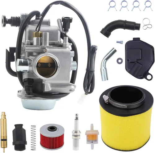 Carburador Rancher 350 para Honda TRX350 00-06, TRX450 S/ES 98-04, FourTrax 300 1988-2000, Foreman 400 97-04, con piezas Filtro de aire y filtro de