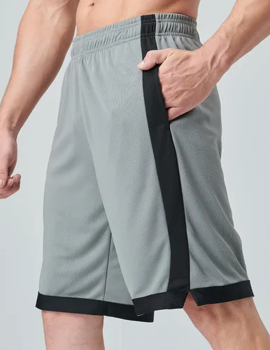 Miniatura 38 de Liberty Imports Paquete de 5 pantalones cortos de baloncesto atléticos de secado rápido para hombre, entrepierna de 9 pulgadas con bolsillos, ropa