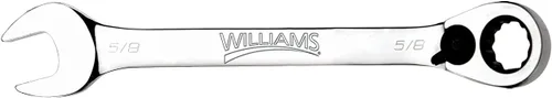 Miniatura 13 de Williams JHW1210RC Llave Combinada SAE de Trinquete Reversible de 12 Puntos, con Acabado Cromado de Alto Pulido - 5/16 Pulgadas