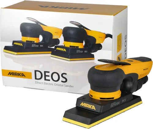 Miniatura 12 de Lijado sin polvo con herramienta lijadora orbital eléctrica directa Mirka DEOS 383XCV / 2.75 pulgadas x 8 pulgadas / órbita de 3 mm / MID3830201US