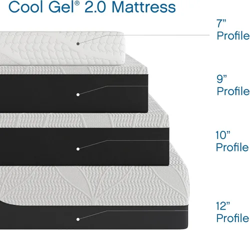 Miniatura 6 de COOL GEL Classic Brands - Colchón de espuma viscoelástica refrescante, de 6 pulgadas, con certificado CertiPUR-US, en caja, tamaño matrimonial