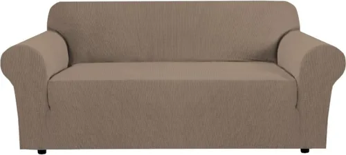 Miniatura 43 de H.VERSAILTEX Fundas elásticas para sofá, fundas de sofá para perros, fundas para sofá de 3 asientos con tela jacquard gruesa a cuadros con parte