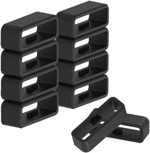 TUCANA 10 correas de reloj compatibles con Garmin Vivoactive 3/Forerunner 645 245/Venu/Vivomove/Fenix 7/Fenix 6/Fenix 5 Band Keeper, retenedor de