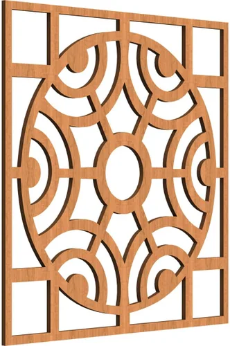 Miniatura 42 de Walton Paneles de pared decorativos de madera con calado, pequeños, 11 3/8 pulgadas de ancho x 11 3/8 pulgadas de alto x 1/4 pulgadas de alto, nogal