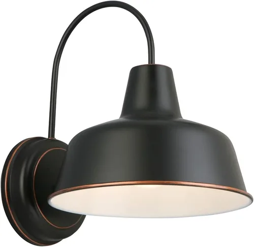 Design House 519504 Mason - Lámpara de pared con 1 luz, bronce aceitado de 8 pulgadas.