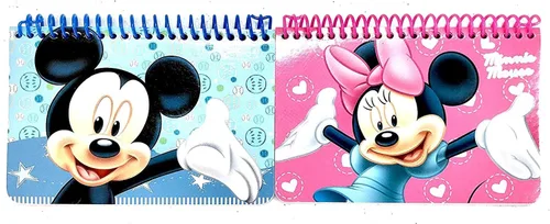 Miniatura 5 de Mickey and Minnie Mouse - Mochilas con cordón y cordones con monedero desmontable y libros de autógrafos (juego de 6), Rosa Azul, Cordón