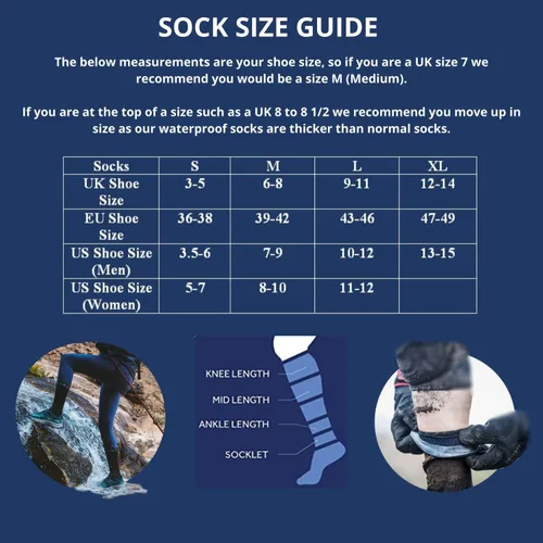 Miniatura 5 de SEALSKINZ unisex Waterproof Cold Weather Knee Length Sock