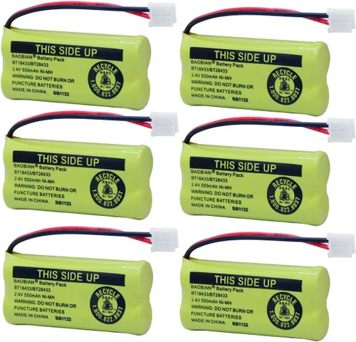 Miniatura 11 de Baterías inalámbricas recargables de 2.4 V compatibles con AT&T/Lucent BT-18433 BT-184342 BT-28433 BT-284342 BT-6010 BT-8000 BT-8001 BT-8300 Empire