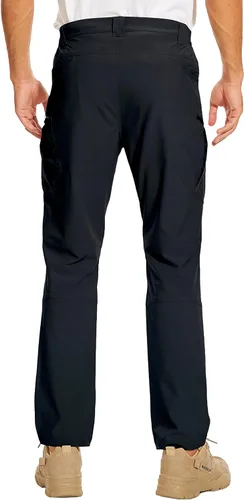 Miniatura 2 de NATUVENIX Pantalones de senderismo para hombre, pantalones tácticos de viaje para hombre, pantalones de pesca de secado rápido para hombre