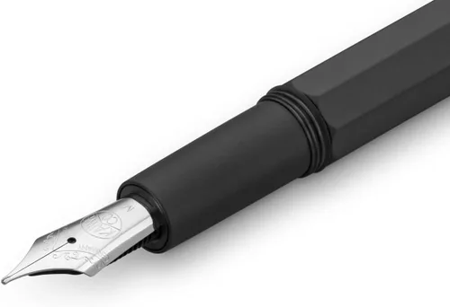 Miniatura 3 de Kaweco ORIGINAL - Pluma estilográfica 250 negro cromado I de aluminio premium para cartuchos de tinta I Exclusive Pluma estilográfica 5.1 in I Nib