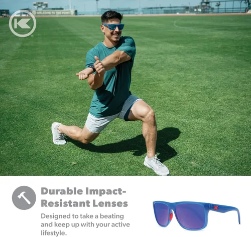 Miniatura 7 de Knockaround Torrey Pines - Gafas de sol polarizadas para hombres y mujeres, protección UV400 Victoria Lap / Moonshine