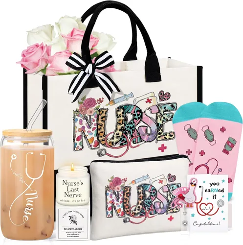 Miniatura 8 de Bolsa de maquillaje para enfermera, regalos para enfermera, bolsa con cremallera para enfermeras, bolsa de cosméticos, bolsas de enfermería