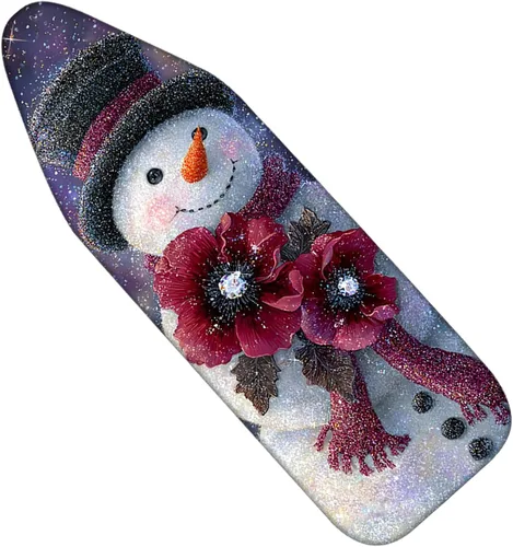 Miniatura 16 de Nuxovilar Funda para tabla de planchar de poliéster de 15 x 54 pulgadas, diseño de hombre de jengibre navideño y golosinas de 15 x 54 pulgadas