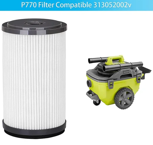 Miniatura 5 de Filtro de vacío apto para Ryobi P770 18V ONE+ Filtro inalámbrico para aspiradora húmeda/seca # 31305200
