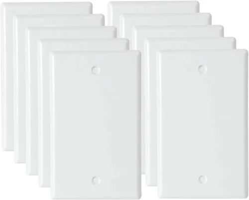 Miniatura 20 de Placa de pared Decora sin tornillos de 4 segmentos, placa frontal eléctrica para interruptor de luz, interruptor inteligente, receptáculo