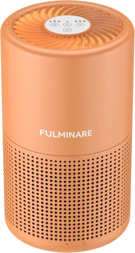 Miniatura 17 de FULMINARE Purificadores de aire para el hogar dormitorio H13 HEPA purificador de aire, 3 velocidades, temporizador, 24 dB, pequeño mini purificador