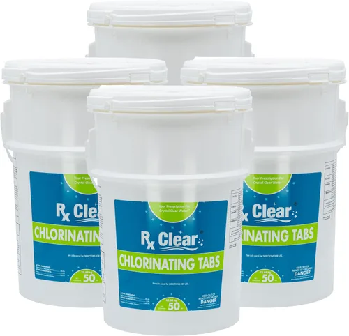 Miniatura 13 de Rx Clear - Tabletas de cloro de 3 pulgadas 5 libras Tabletas estabilizadas individuales para desinfectar piscinas De larga duración