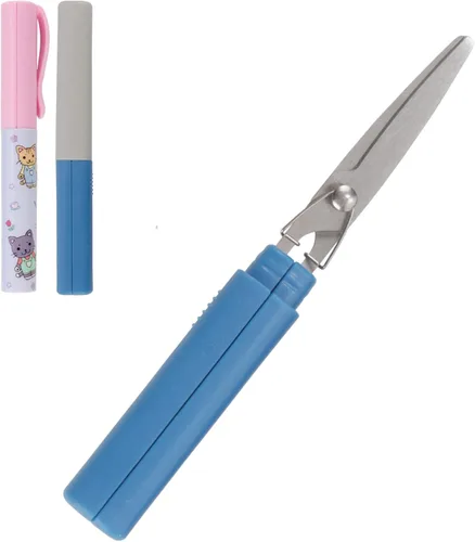 Miniatura 16 de Mini Pen Tijeras portátiles de seguridad de viaje – Gatito de jardín, gatito juguetón y cachorro de chef – 1 par cada uno