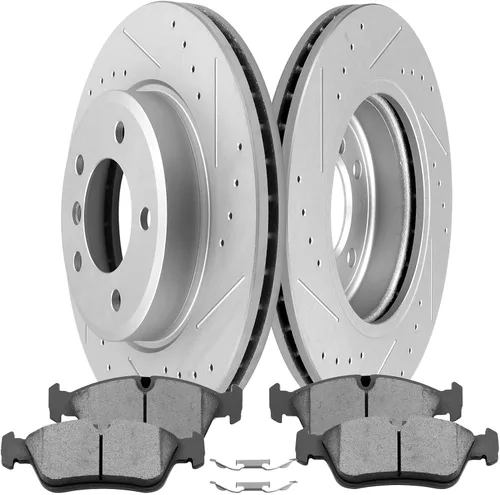 Miniatura 14 de SCITOO Kit de freno delantero Rotores de freno delantero y pastillas de freno de cerámica para Hyundai Sonata 2009-2015, 2011-2016 para Kia Optima